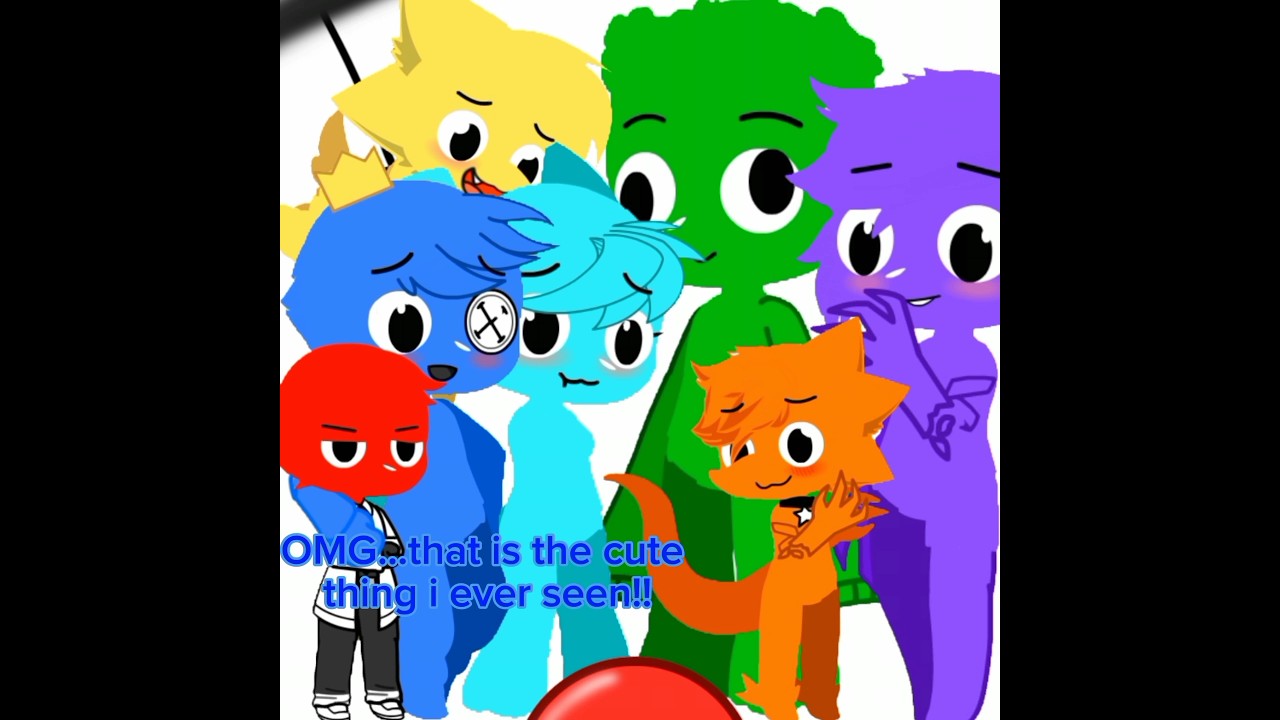 first meet lookie🔴 😅 #gachaclub #rainbowfriends 💜❤️💙🧡💚💛💙 🚫not real voice 🚫
