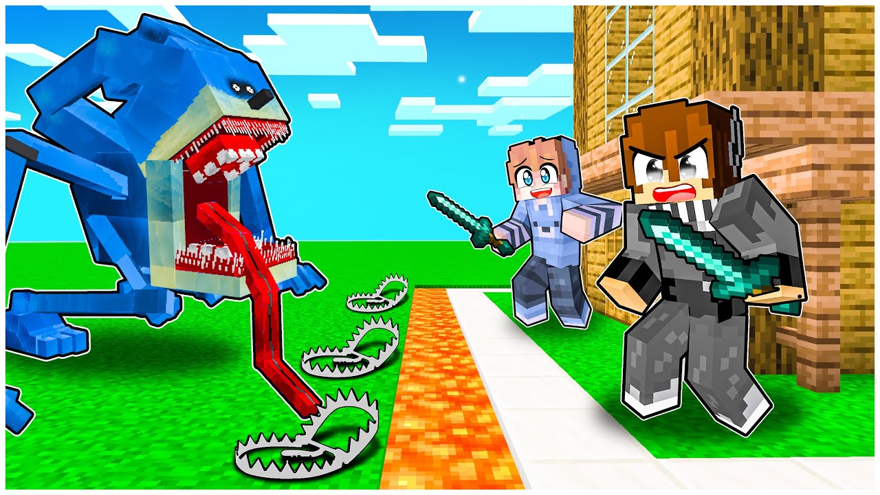 RUMAH SUPER AMAN VS SHIN SONIC MENGERIKAN DI MINECRAFT
