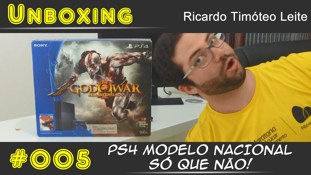 💻 Unboxing do Novo PlayStation 4 - PS4 CUH-1215A - 500GB (Com legenda)