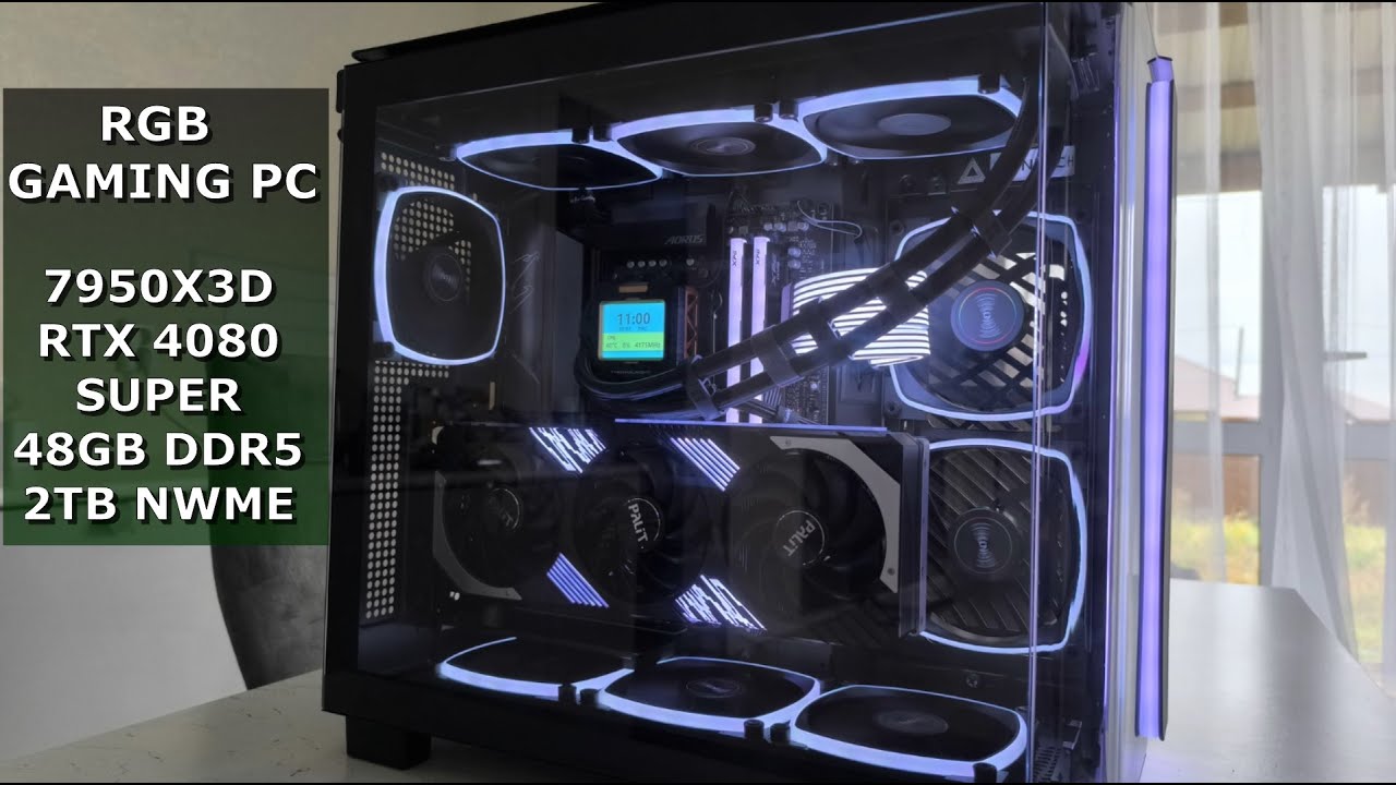 ИГРОВОЙ RGB ПК! 7950X3D + RTX 4080 SUPER в корпусе MONTECH KING 95 PRO