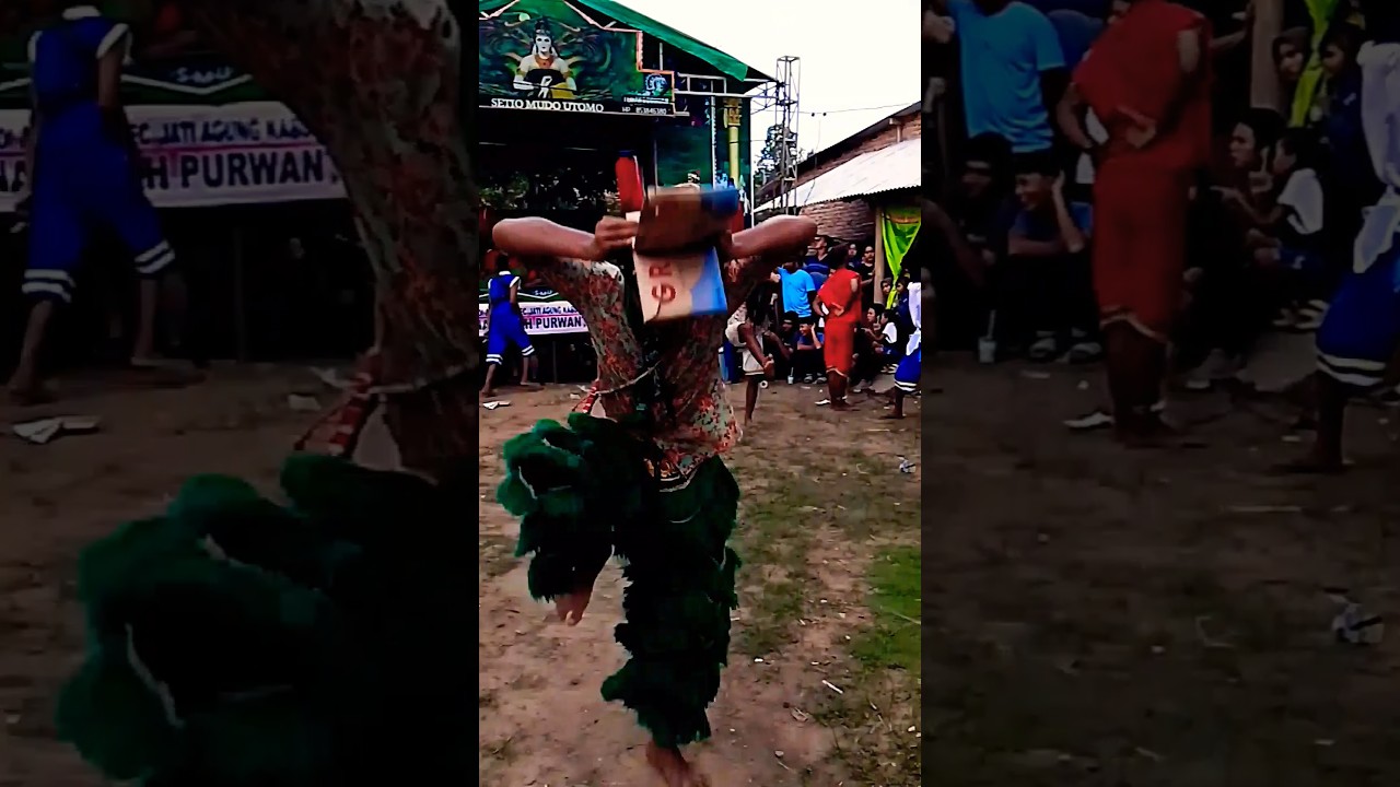 barongan kardus #jaranan #taribarong #barongan #barong #kudalumping @B.J.S.budoyo