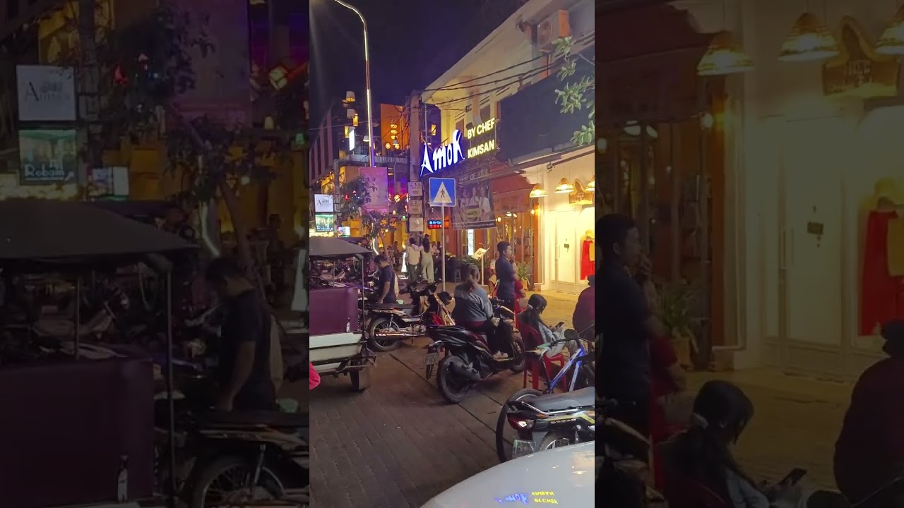 Night Market & Pub Street Vibes: Siem Reap&rsquo;s Craziest Night! 🇰🇭✨ #Shorts