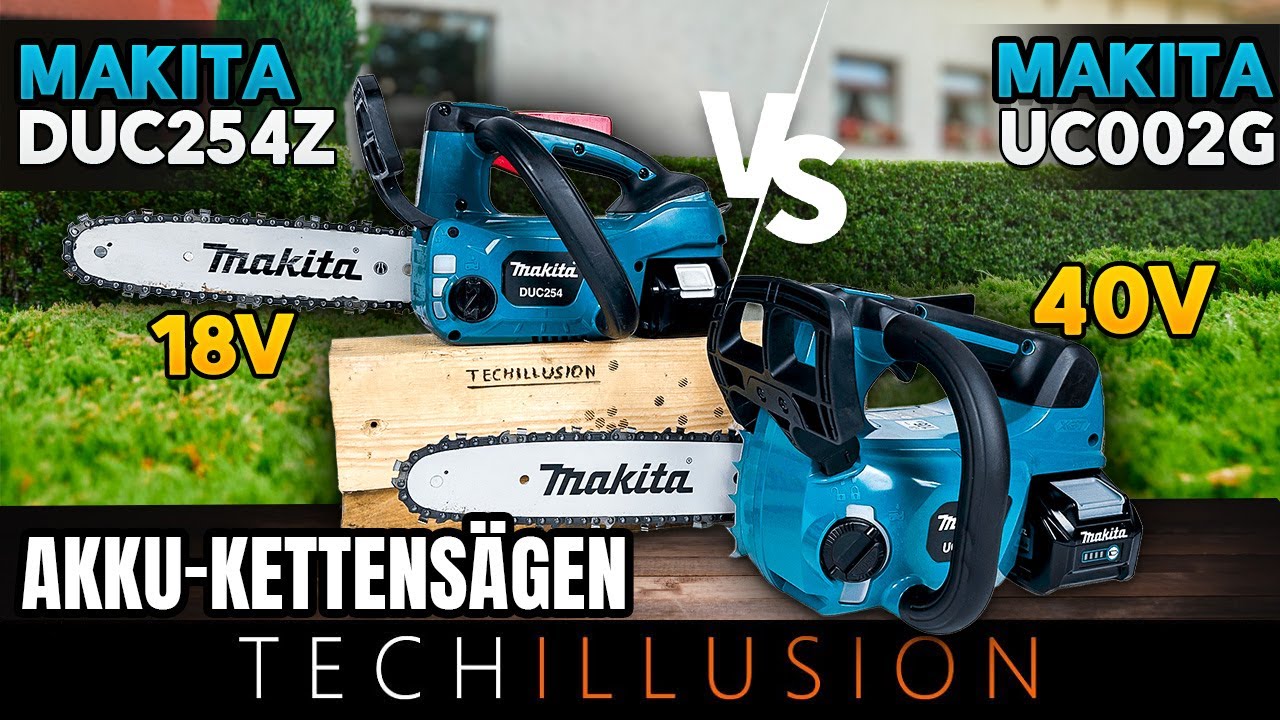 🔥Die BEIDEN BESTEN Top-Handle Akku-Kettensägen von MAKITA?!😱 - DUC254 vs UC002 - Vergleich