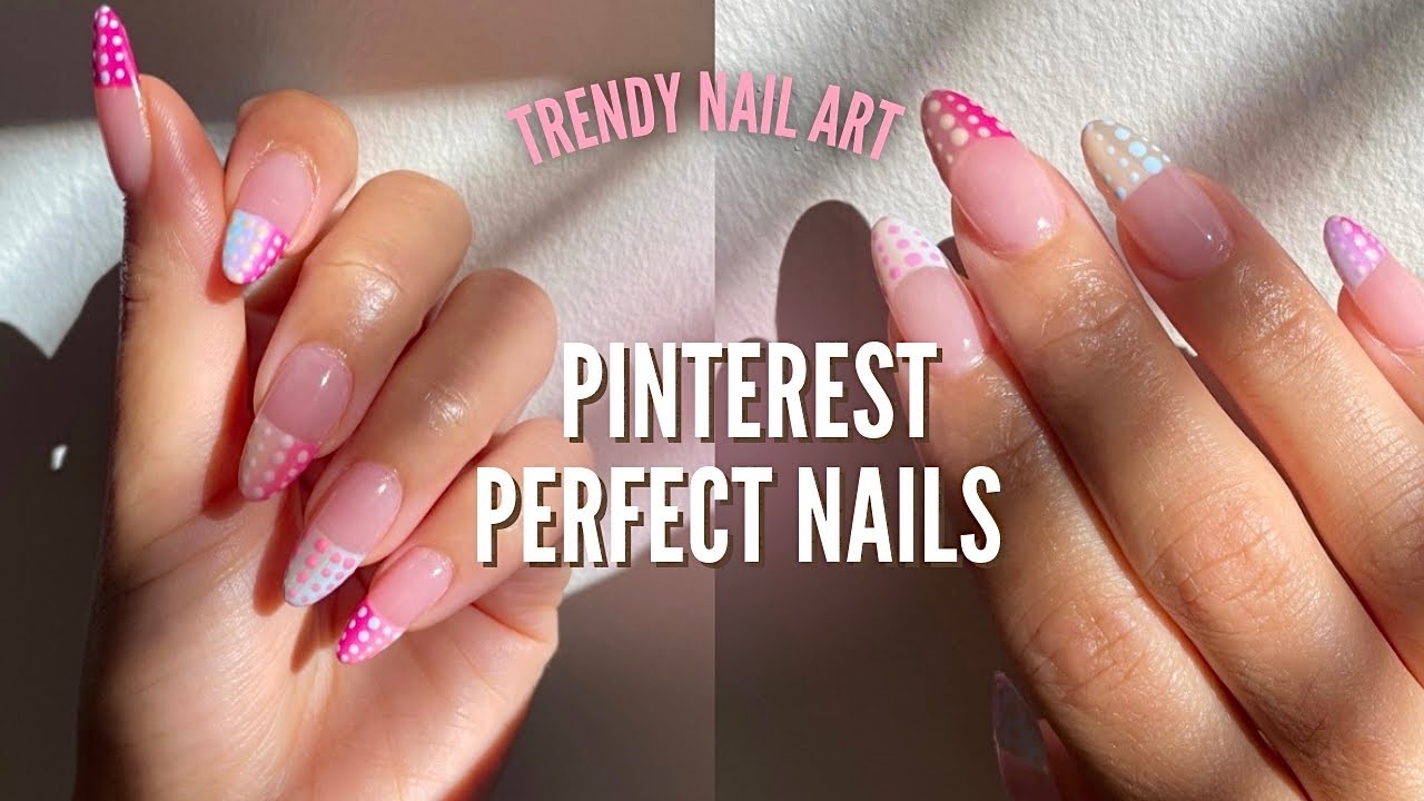 HOW TO DO PINTEREST PERFECT NAILS AT HOME | Gel X Nails + Trendy Nail Art
