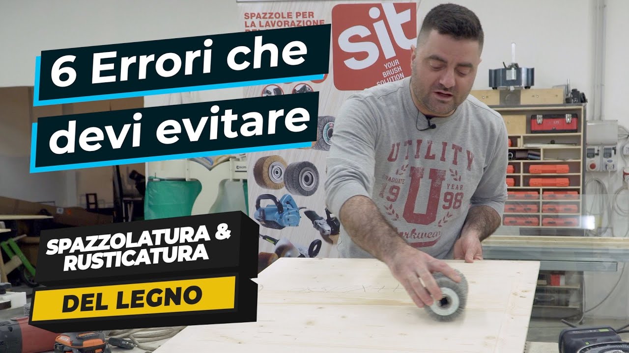 Sei errori da non fare quando si spazzola il legno - Falegnameria