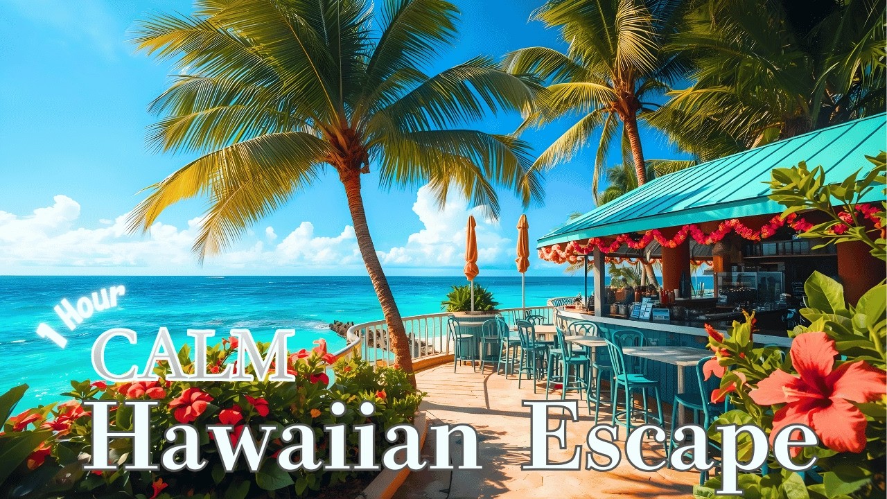 A Calm Hawaiian Escape | Clear Blue Seas & Gentle Island Music