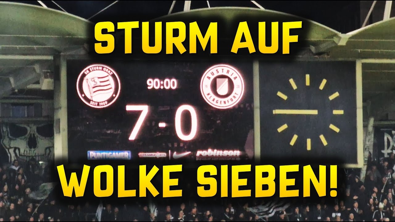 STURM AUF WOLKE SIEBEN! | SK Sturm Graz – SK Austria Klagenfurt 7:0 – 23.11.2024, Bundesliga 2024/25
