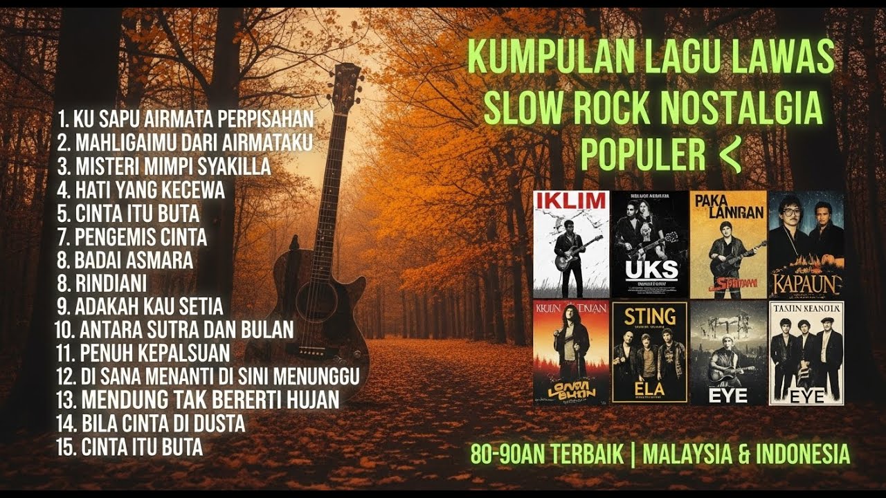 Kumpulan Lagu Lawas Slow Rock Nostalgia Terbaik 80–90an | Ku sapu air mata,misteri mimpi,rindiani