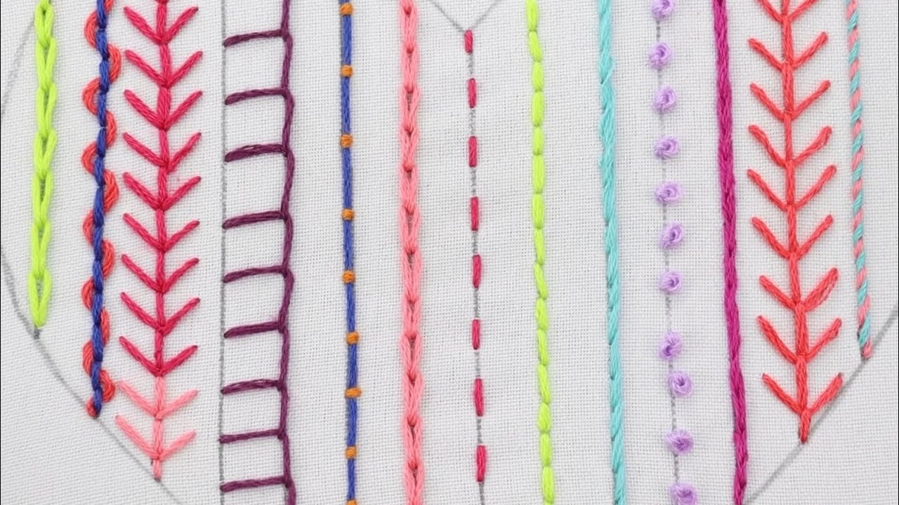 &iexcl;Wow‼️💯PUNTADAS B&Aacute;SICAS DE BORDADO F&Aacute;CILES Y R&Aacute;PIDAS 🌼🌸😱#bordandoarte #embroidery #handmade