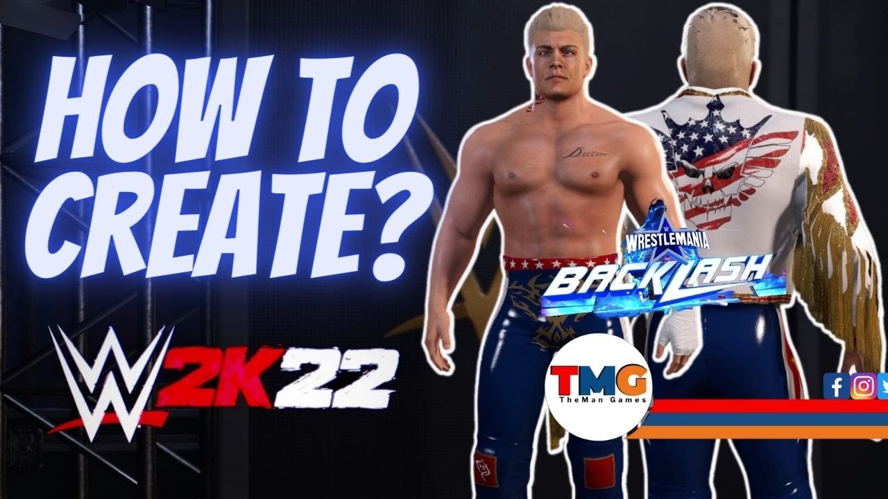 How To Create Cody Rhodes WrestleMania Backlash Attire WWE 2K22
