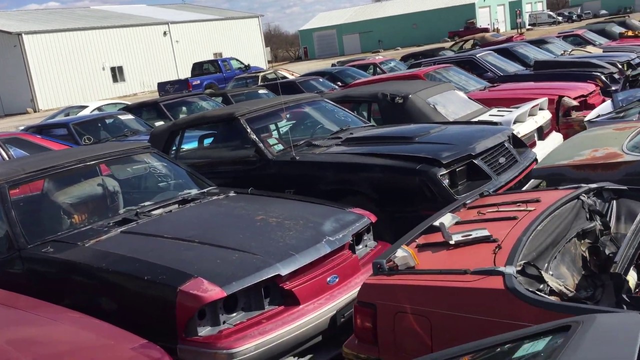 2019 Ford Mustang Salvage Yard Tour Restoration Parts OVER 100 Fox Body Donor Cars & Rolling Chassis