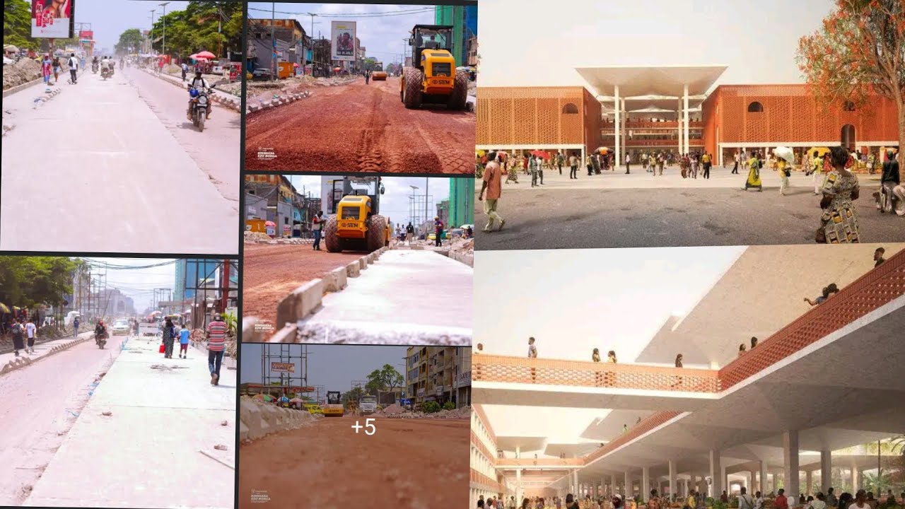 100%TRAVAUX PRÈS FINITION MARCHÉ CENTRAL ZANDO KABAMBARE DU MARIN