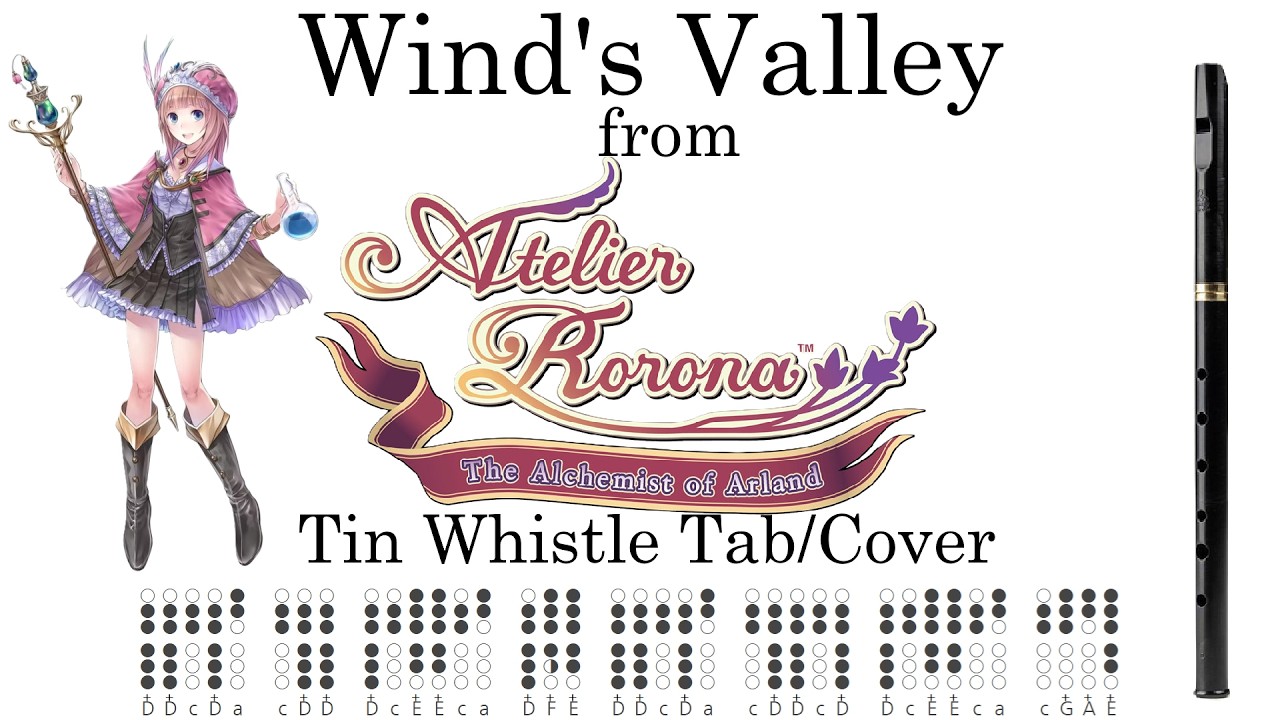 The Valley of the Wind from Atelier Rorona - Tin Whistle Tab/Cover