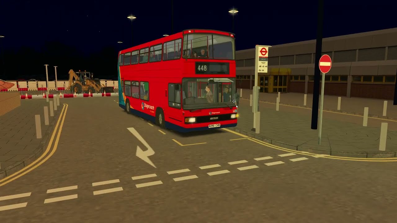 OMSI2 DAF DB250LF Optare Spectra (ZF Mod) on Bowdenham V5 service 448