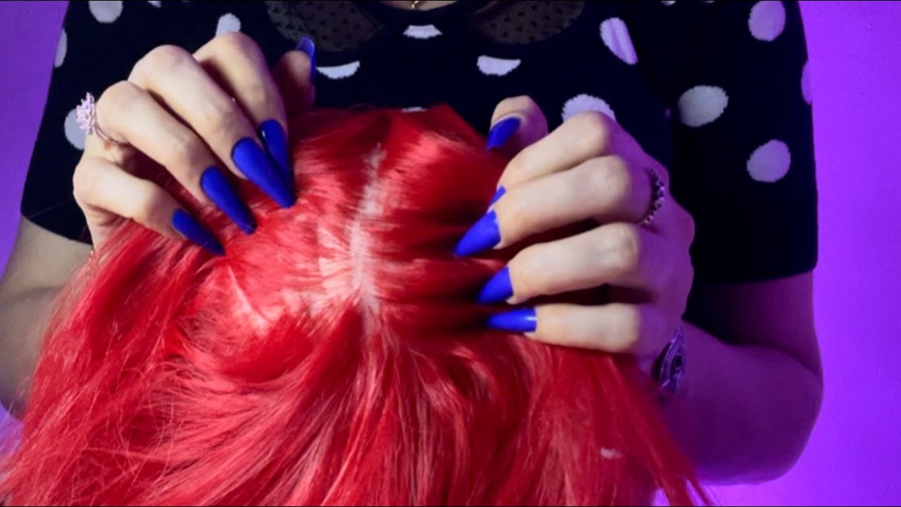 ASMR Hair Massage, Slow Scalp Scratching, Tingling Hair Parting, No Talking
