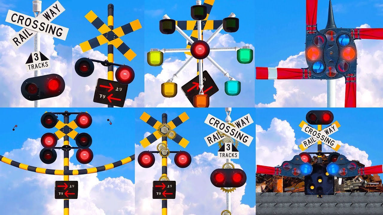 【踏切アニメ】空想踏切コレクションNo.1♪＼ベストシーン集／Best scene! Compilation of imaginary railroad crossings