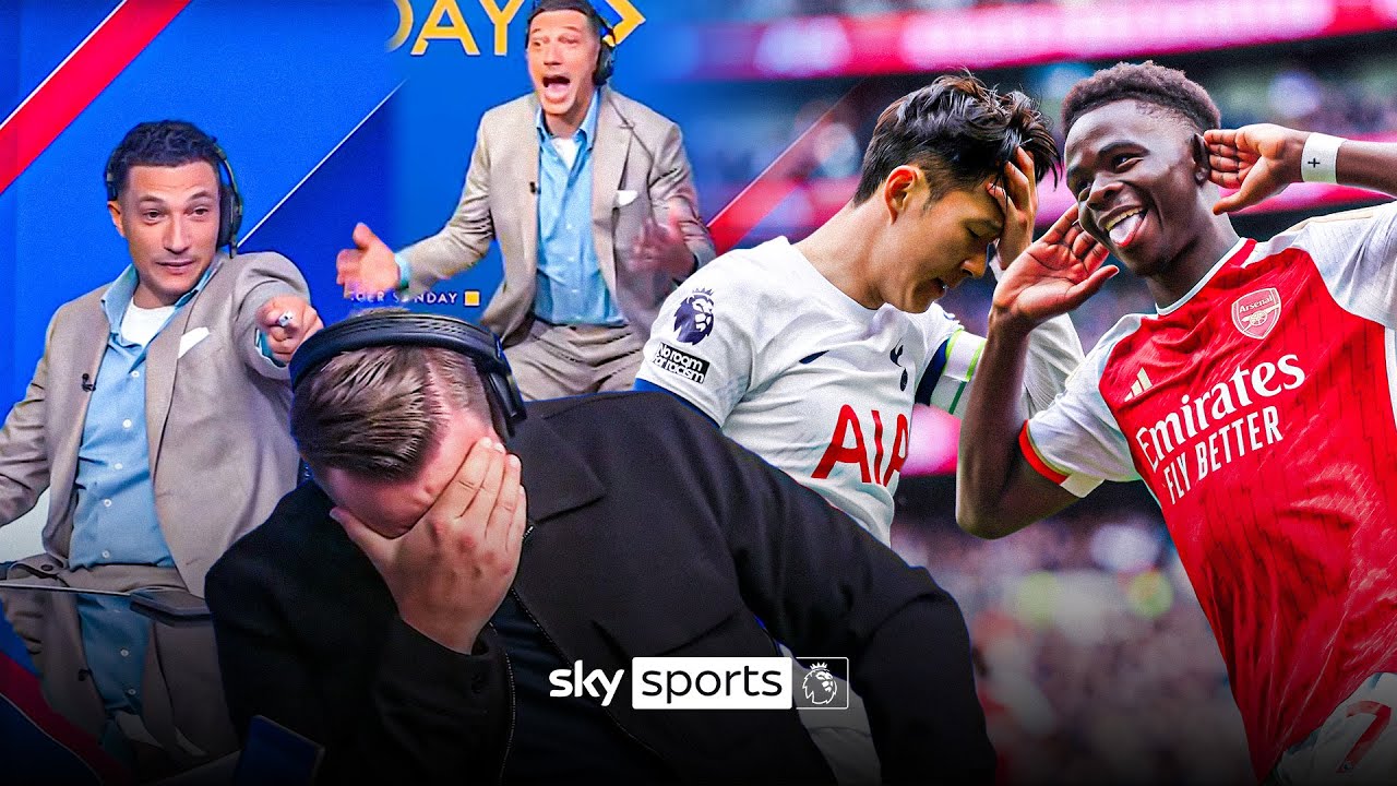 Jay Bothroyd and Jamie O'Hara's HILARIOUS North London derby reaction! 🤣📺 | Soccer Sunday
