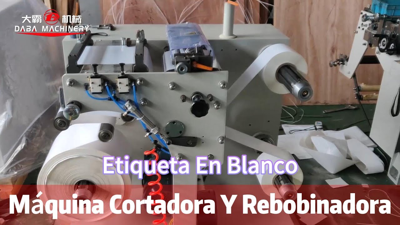 M&aacute;quina cortadora y rebobinadora de alta eficiencia: ideal para cortar etiquetas adhesivas