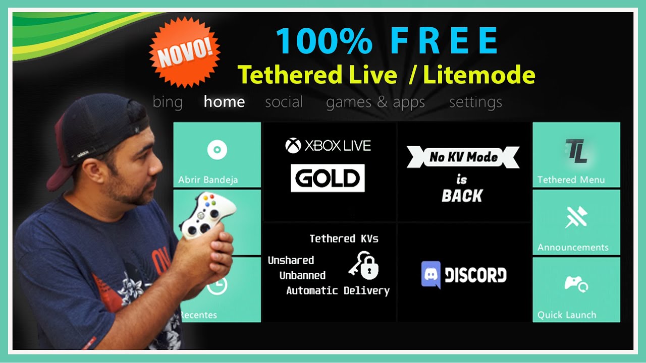Tethered Live Litemode - O servidor 100% Gratuito Para RGH