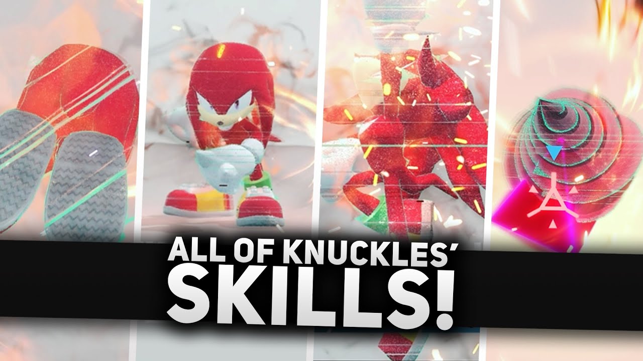Sonic Frontiers - All of Knuckles' Unlockable Skills, Moveset & Combat Abilities!