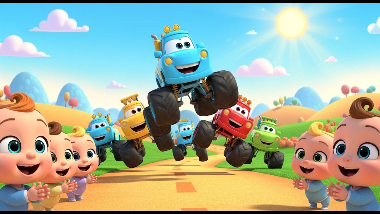 Monster Truck Dance 🚚🎶 | Big Wheels Fun Song for Babies & Toddlers
