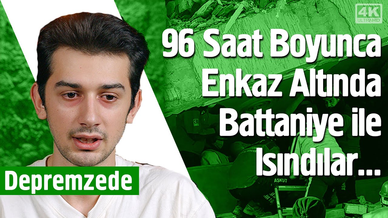 96 Saat Boyunca Enkaz Altında Battaniye ile Isındılar