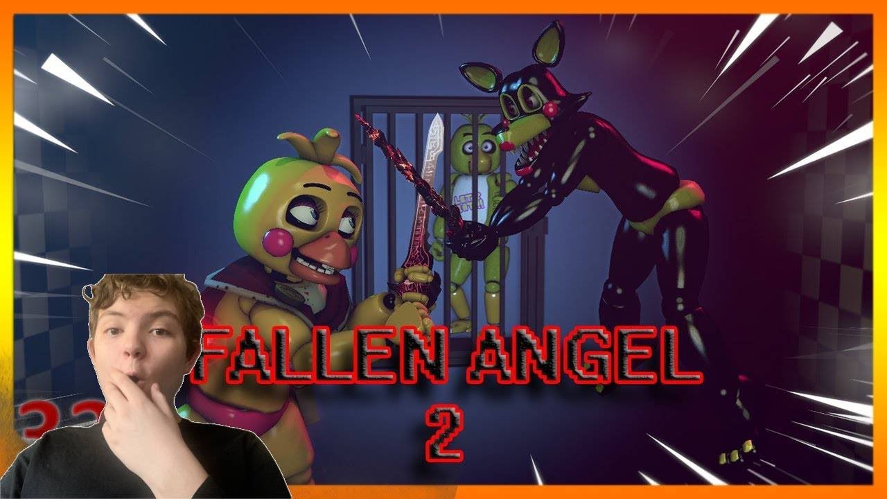 Toy Chica goes boss mode SB React to Fallen Angel 2