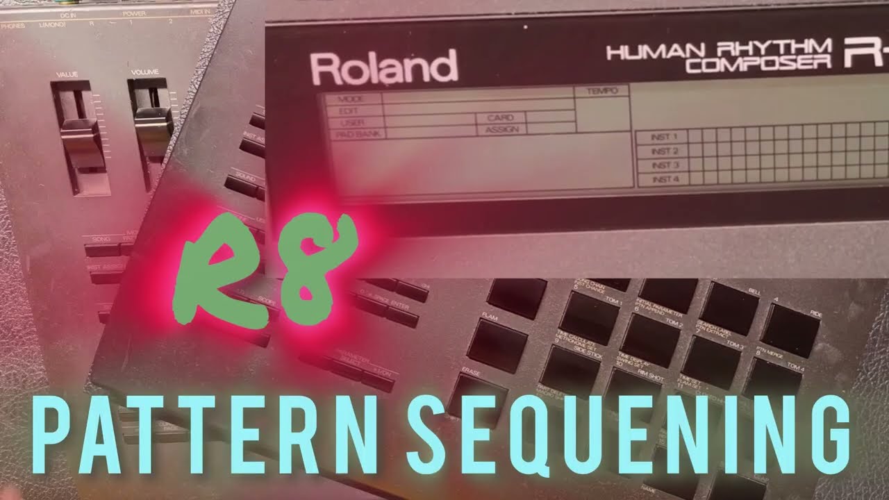 Roland R8 Step Pattern Sequencing - easy beats