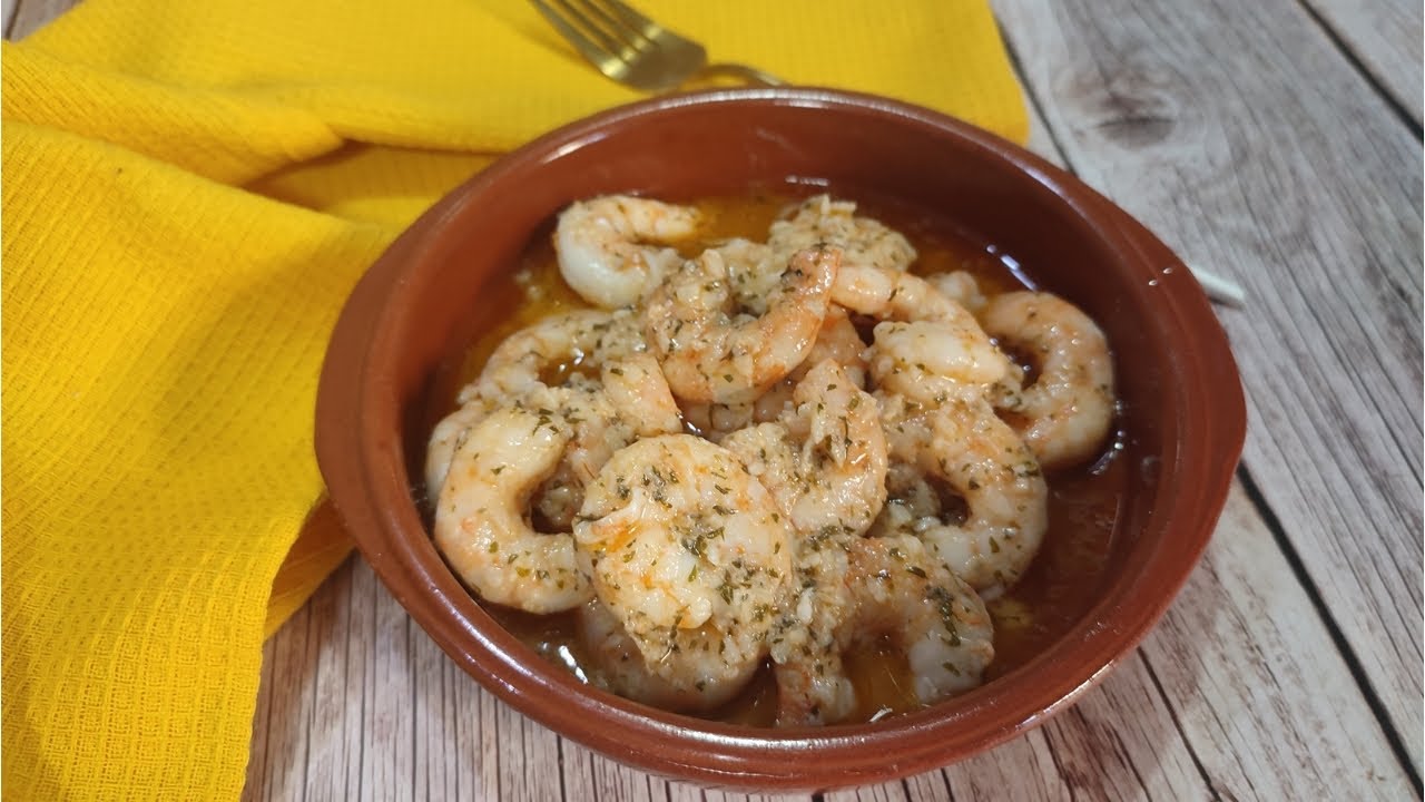 LANGOSTINOS AL AJILLO🍤 increíbles en tan sólo 10 minutos! Con Mambo!!!