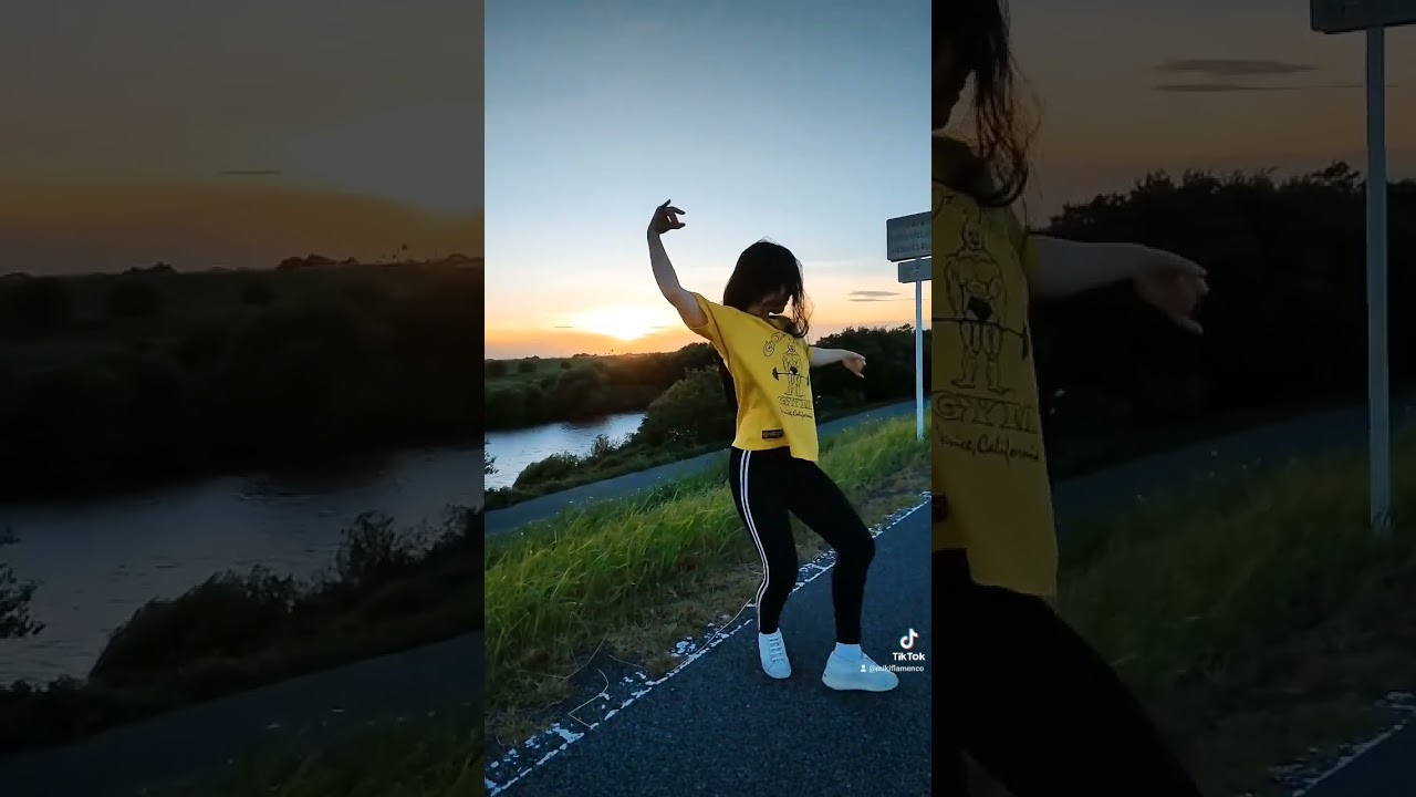 un poquito alegria Hermoso atardecer #flamenco #夕日#dance