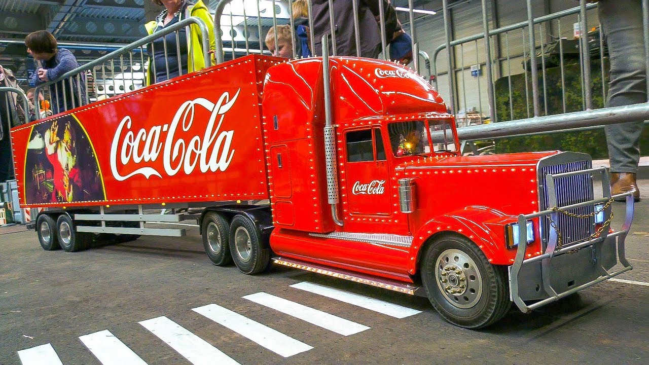 MEGA RC MODEL SCALE TRUCKS, TRACTORS, RC BUS!! RC MODEL COCA COLA CHRISTMAS TRUCK