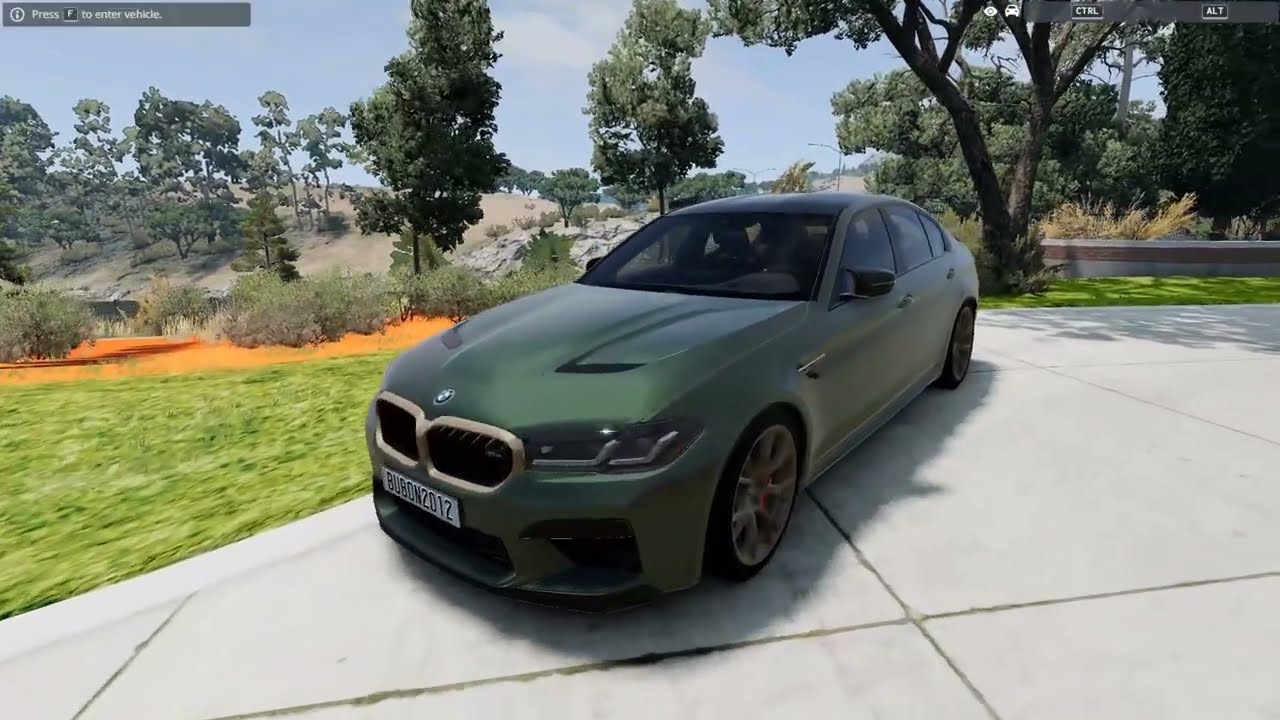 BMW M5 CS with a Steering Wheel | BeamNG.drive