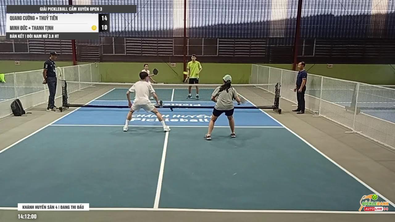 🔴Quang Cường + Thủy Tiên vs Minh Đức + Thanh Tịnh | Bán Kết Cẩm Xuyên Open 3 - Đôi Nam Nữ 3.8 HT