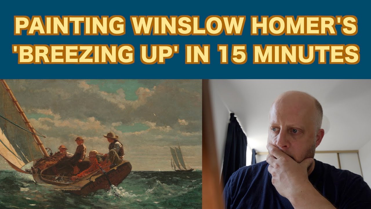 Painting Winslow Homer's Breezing Up in 15 minutes | Marek's Mediocre Masterpieces
