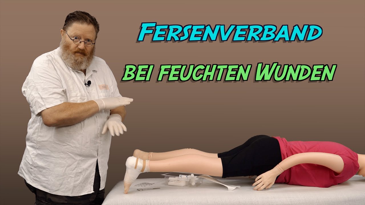 Fersenverband bei feuchten Wunden