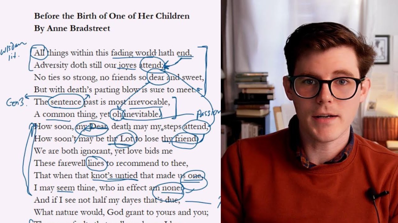 Anne Bradstreet | Before the Birth of One of Her Children | Close Reading