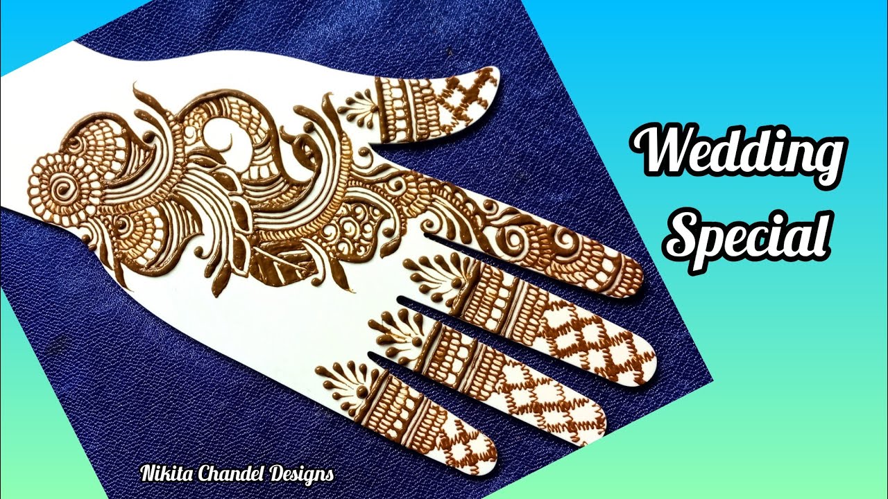 Wedding Special Fast And Quick Mehndi Design | Arabic mehndi for palm step by step 