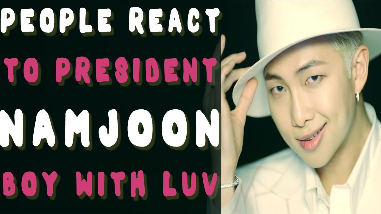 People react to RM in BOY WITH LUV - BTS