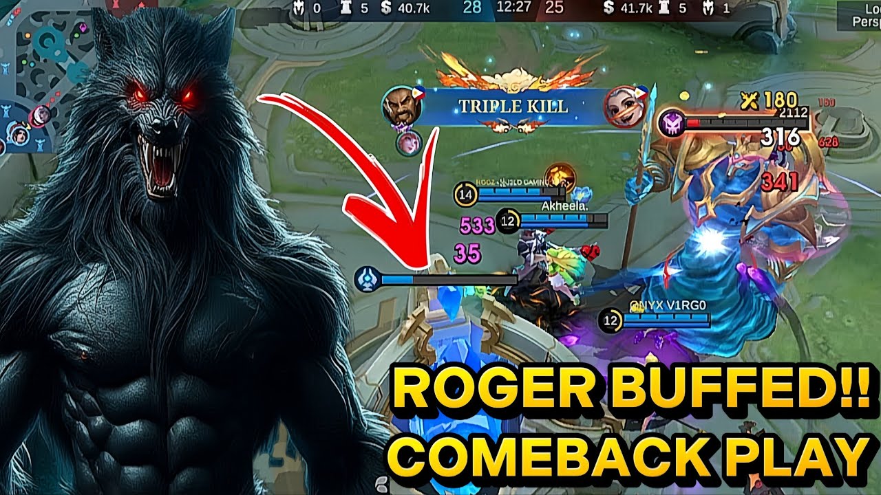 ROGER HYPER CARRY BACK TO META | ROGER BEST BUILD AND EMBLEM | BEST HEROES IN CURRENT META MLBB