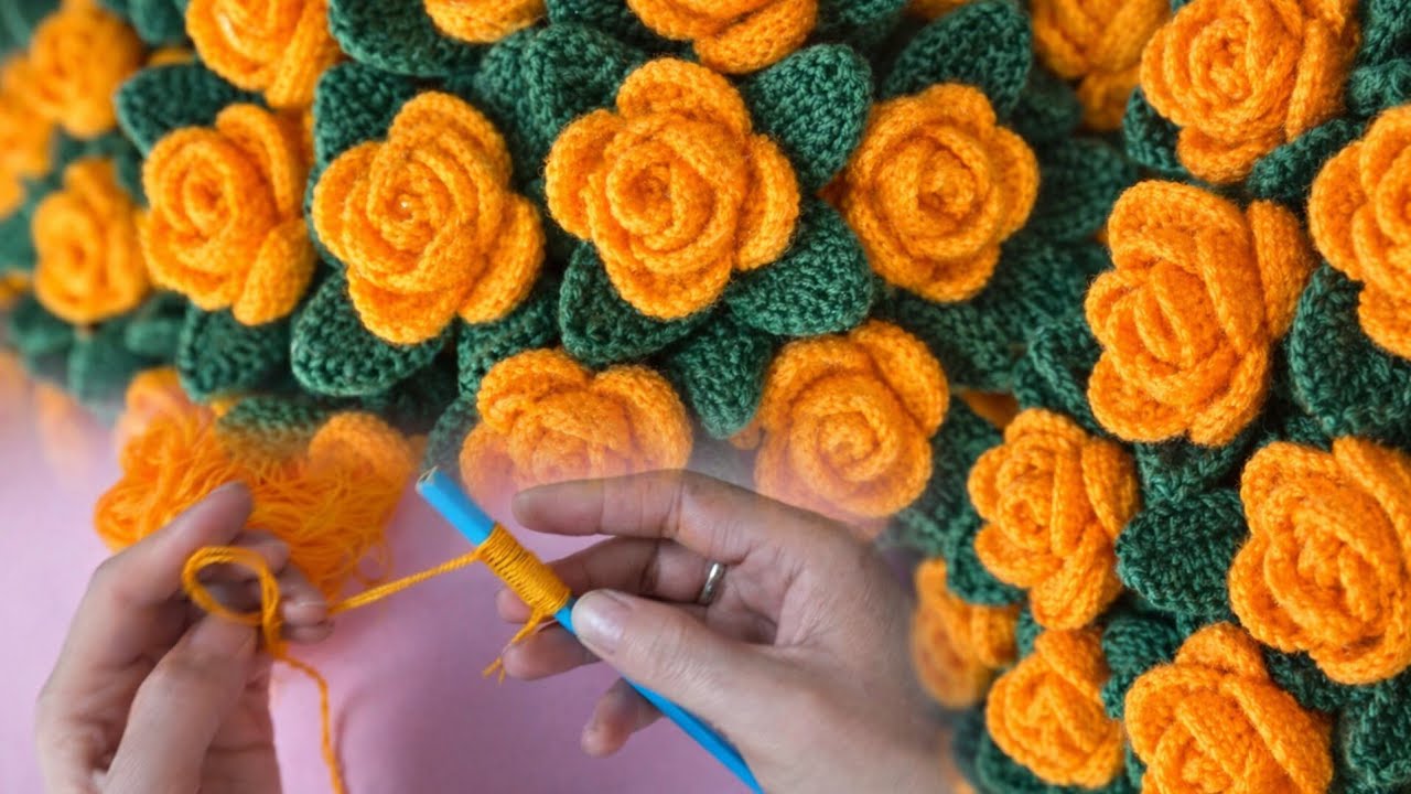 How to Crochet Beautiful Roses 🌼 | Easy Step-by-Step Tutorial