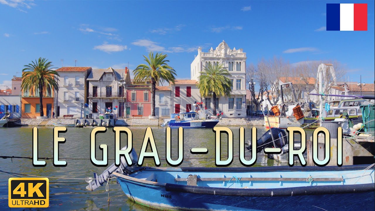 Le Grau du Roi 🇫🇷 🦩, Maritime town, Le Phare de l'Espiguette, Beach, Mediterranean, walk tour [4K]