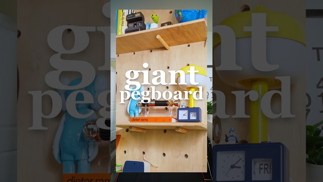 DIY How To Build a Giant Pegboard!