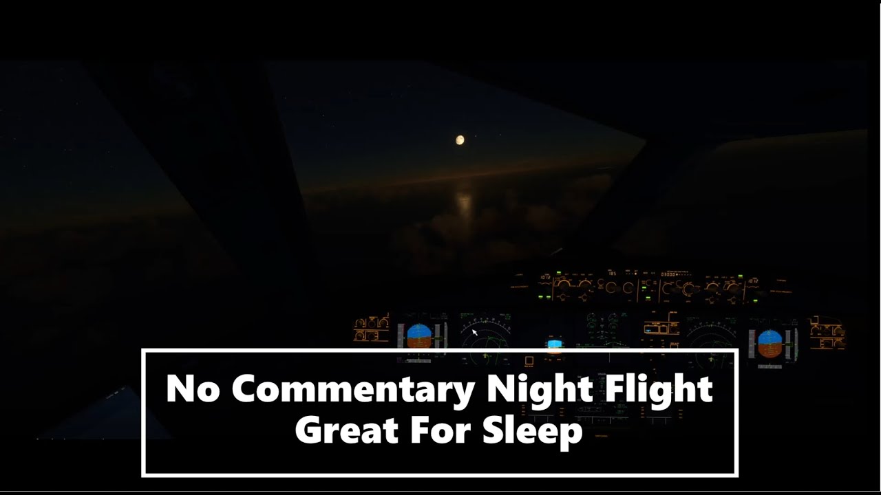 Long Haul Night Flight To Dubai (No Commentary/No Music) (Great For Sleep!)