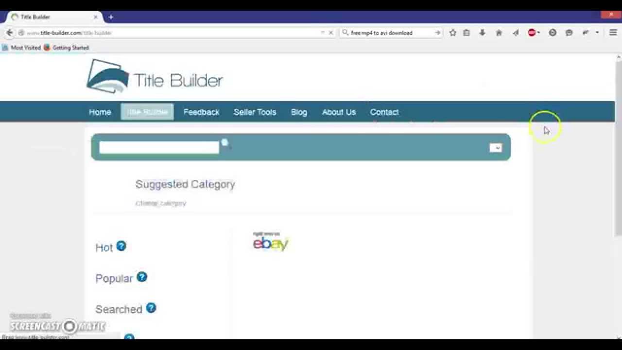 Finding keywords for your eBay titles using title-builder