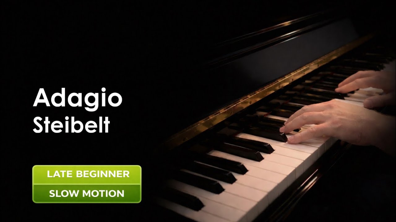 Daniel Steibelt: Adagio A Minor, Piano Tutorial