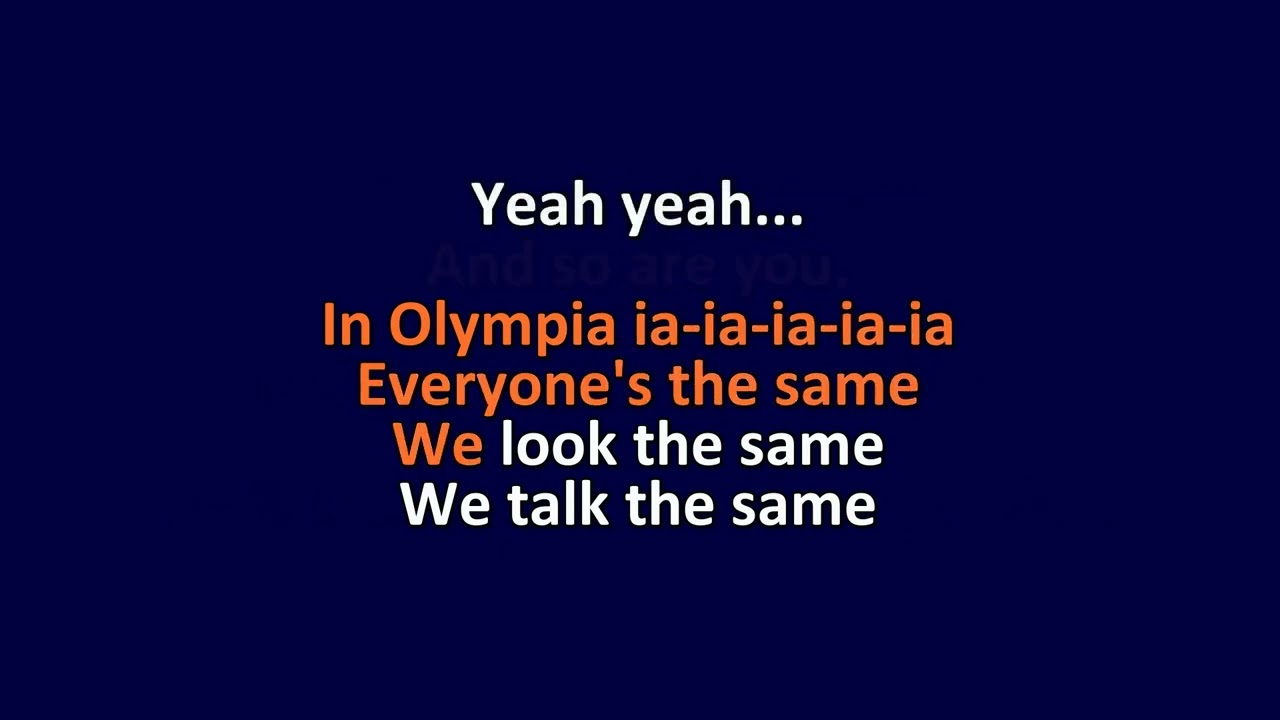 Hole - Olympia - Karaoke Instrumental Lyrics - ObsKure