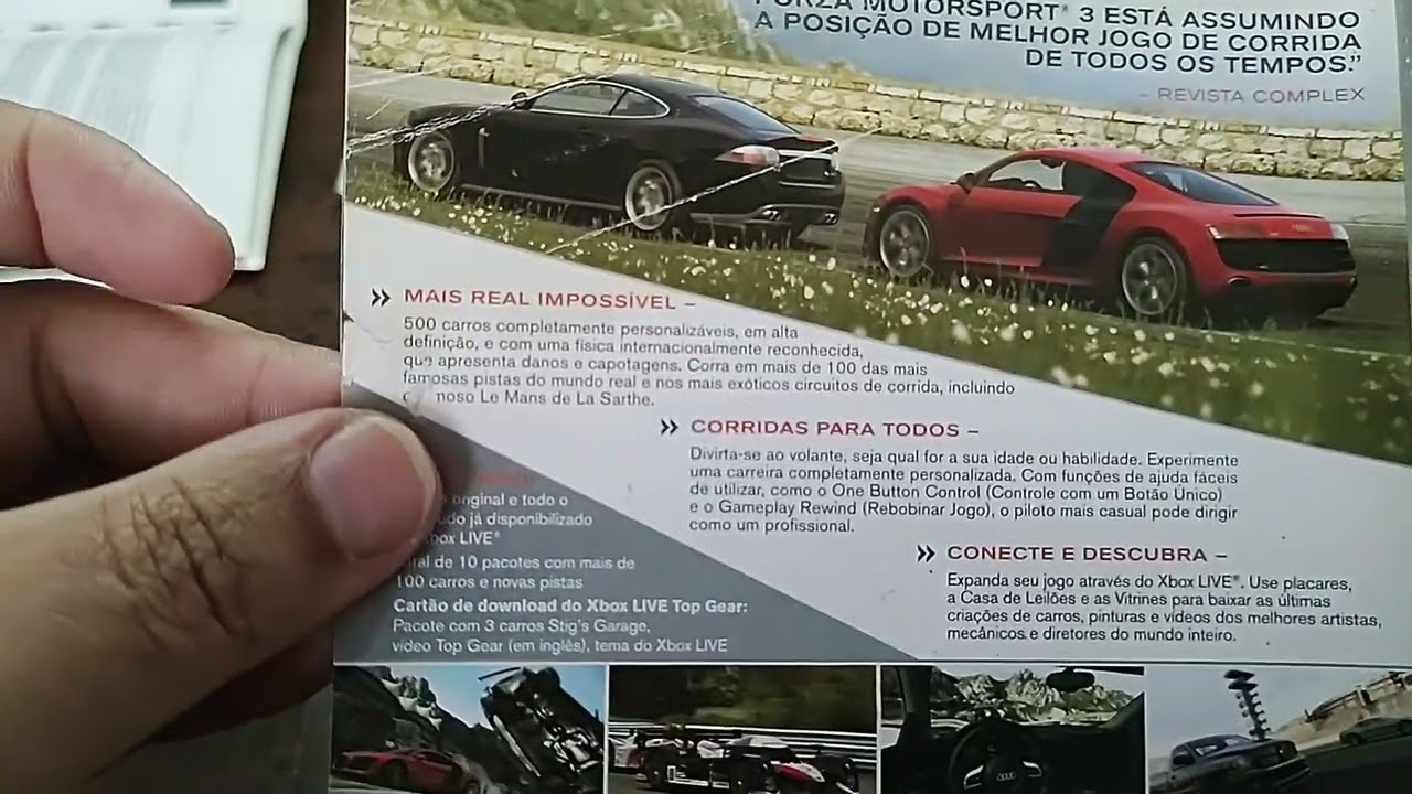 VENDA - Forza Motorsport 3 - Encarte e Manual