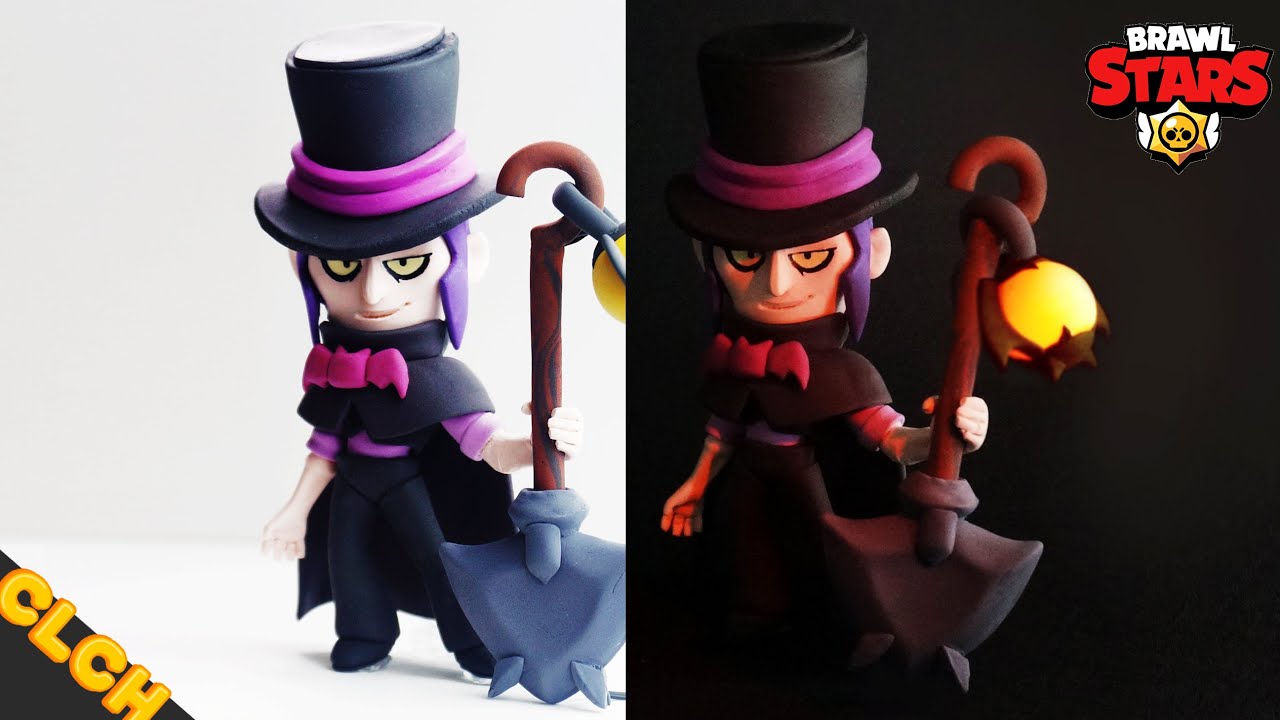 БРАВЛ СТАРС Мортис ЛЕПИМ ИЗ ГЛИНЫ (Clay Art)🎩