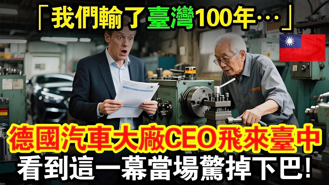 德國汽車大廠CEO本來滿腦子「德國工藝天下第一」，結果飛來台中，看到這一幕當場驚掉下巴…「我們輸了台灣100年…」😱#taiwan #台灣 #台灣故事 #台灣文化 #台灣科技 #台灣經濟