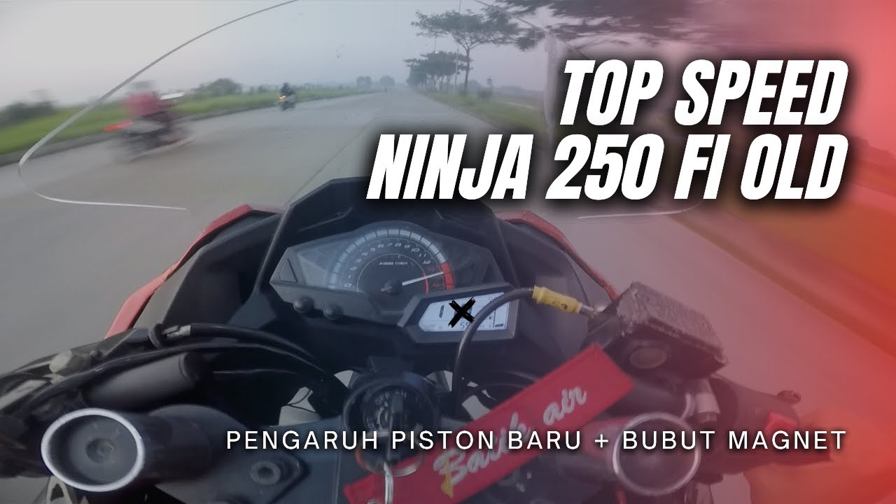 #88 Kompresi Tinggi + Bubut Magnet Ninja 250 Fi Old || Top Speed